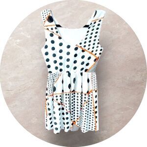 LOLA Women's new  poka dot mini summer dress size small